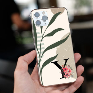 Botanische Form Boho Retro mit Name 1. Hauptstadt  iPhone 16 Hülle