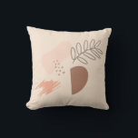 Botanische Form der minimalen geometrischen Erdfor Kissen<br><div class="desc">Bio Form Handgezogene Abstrakte Schubkissen</div>