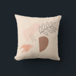 Botanische Form der minimalen geometrischen Erdfor Kissen<br><div class="desc">Bio Form Handgezogene Abstrakte Schubkissen</div>