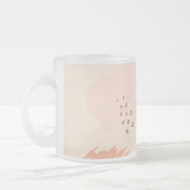 Botanische Form der minimalen geometrischen Erdfor Mattglastasse