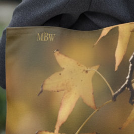 Botanische Foto-Kunst Monogramm mit dem goldenen L