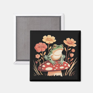 Botanische Froschliebhaber Geschenke Floral Blume Magnet