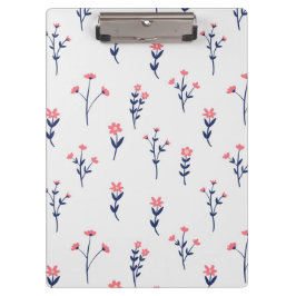 Botanische Frühlingsdekoration nahtlos blühen Klemmbrett