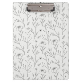 Botanische Frühlingsdekoration nahtlos blühen Klemmbrett