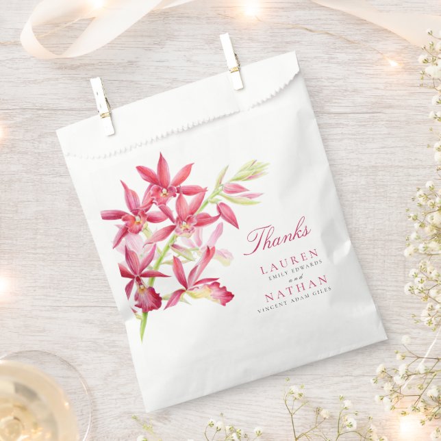 Botanische Gastgeschenk Hochzeit-Tasche Geschenktütchen (Ausgeschnitten)