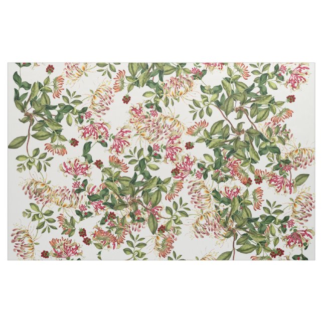 Botanische Geißblatt-Rebe-Blumen-Blumengewebe Stoff (Yard (91,4 cm))