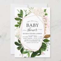 Botanische Geometrische Elegant der Babydusche