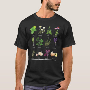 Botanische Gewürze Kräuter Gartenarbeit Gärtner Ho T-Shirt