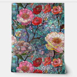 Botanische Glasblätter Tapete