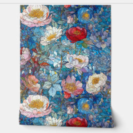 Botanische Glasblätter Tapete