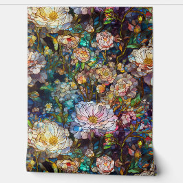 Botanische Glasblätter Tapete