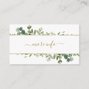 Botanische goldene Landschaft Hochzeit Mehr Infos Begleitkarte