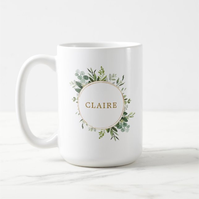 Botanische Goldschmiede Personalisiert Kaffeetasse (Links)