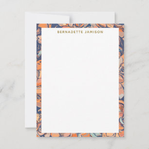 Botanische Grenze der Erde Personalisiert Mitteilungskarte