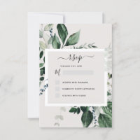 Botanische Grünanlage UAWG Wedding Einladung