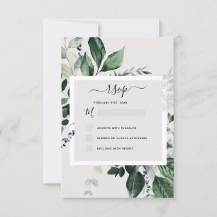 Botanische Grüne UAWG Hochzeit Einladung