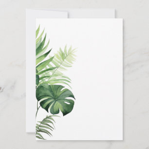 Botanische Grünpflanzen Tropische Pflanzen Brautpa Einladung