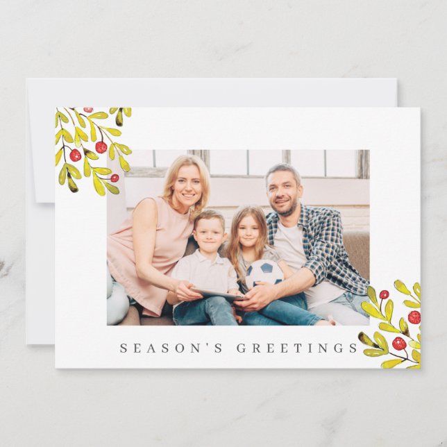 Botanische Grünpflanzen Weihnachten (Vorderseite)