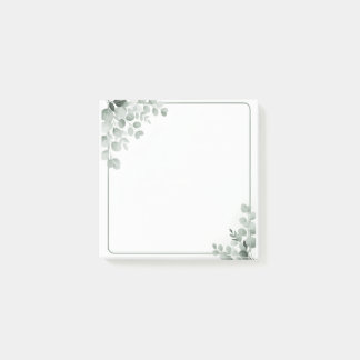 Botanische Haftnotizen zum Ausdrucken | Elegante B Post-it Klebezettel