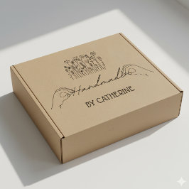 Botanische Handarbeit von (individuelle Name), Gro Gummistempel