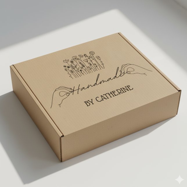 Botanische Handarbeit von (individuelle Name), Gro Gummistempel (Von Creator hochgeladen)