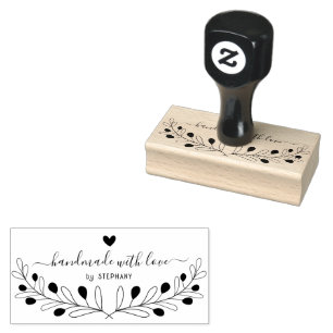 Botanische handgefertigte Kleider-Typografie Gummistempel