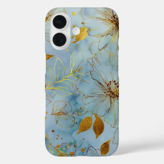 Botanische Handyhülle vintage für Blumenliebhaber iPhone 16 Hülle