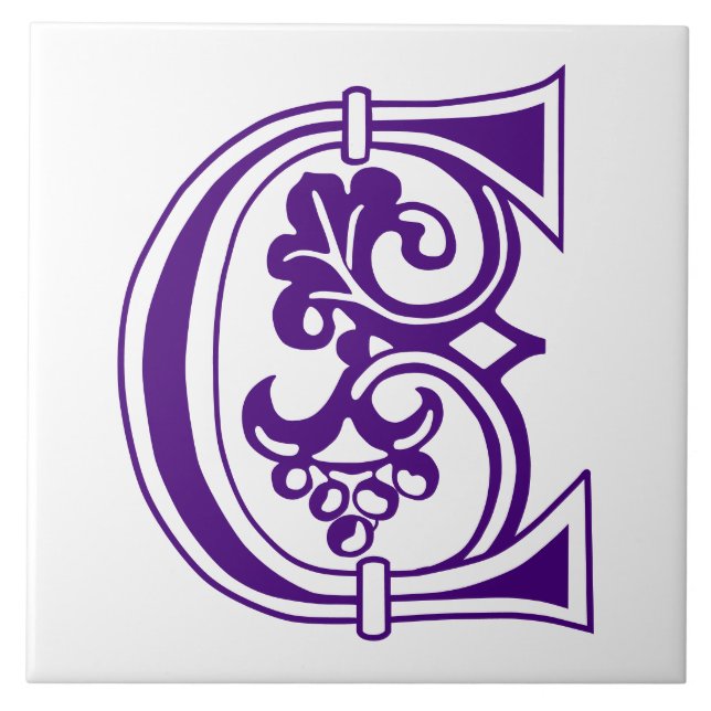 Botanische Hauptstadt C Fliese (Vorderseite)