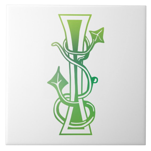 Botanische Hauptstadt des Mittelalters I Fliese (Vorderseite)