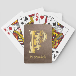 Botanische Hauptstadt des Mittelalters P Spielkarten