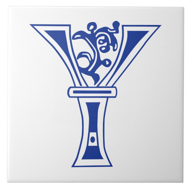 Botanische Hauptstadt des Mittelalters Y Fliese (Vorderseite)