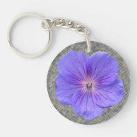 Botanische helle blaue Pelargonie-Blume