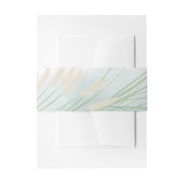 Botanische Hochzeit an der Küste Einladungsbanderole