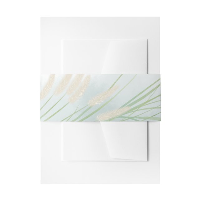 Botanische Hochzeit an der Küste Einladungsbanderole (Vorderseite Beispiel)