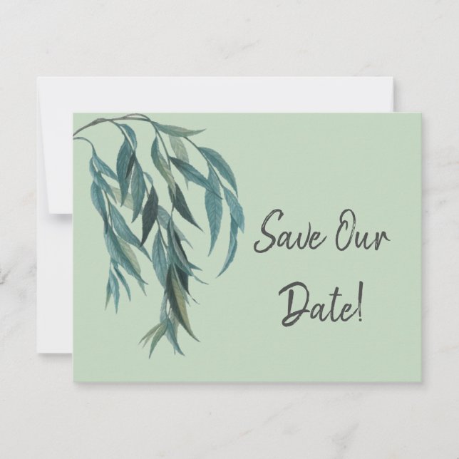 Botanische Hochzeit auf der Grünen Wiege Save The Date (Vorderseite)