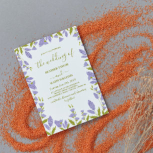 Botanische Hochzeit auf der Wiese Wildblume Einladung