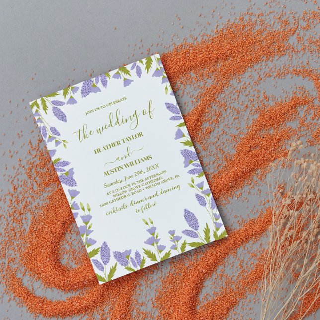 Botanische Hochzeit auf der Wiese Wildblume Einladung (Von Creator hochgeladen)