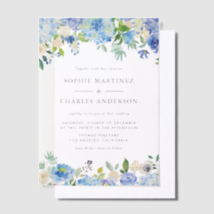 Botanische Hochzeit: Blaues Hydrangea