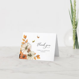 Botanische Hochzeit Dankeskarte