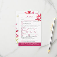 Botanische Hochzeit der Roten Orchidee