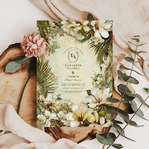 Botanische Hochzeit der Waldlandschaft Einladung