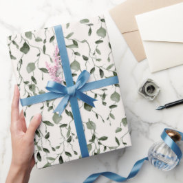 Botanische Hochzeit der Wasserfarbe Geschenkpapier