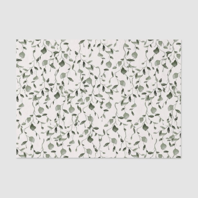 Botanische Hochzeit der Wasserfarbe Seidenpapier (Vorderseite)