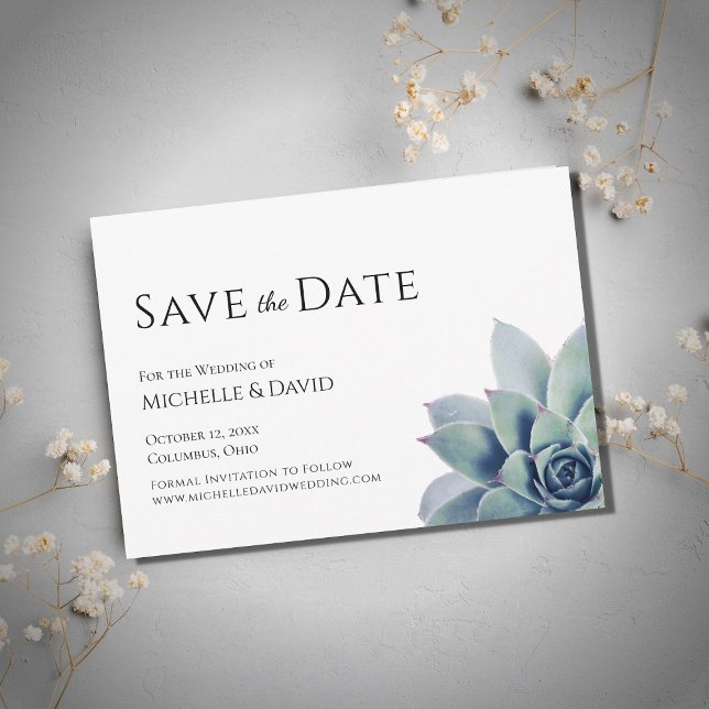 Botanische Hochzeit der Wüste Save The Date (Von Creator hochgeladen)