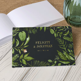 Botanische Hochzeit Gold im Mitternachtgarten Gästebuch