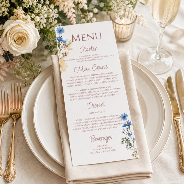 Botanische Hochzeit in Elegance Menükarte (Von Creator hochgeladen)