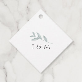 Botanische Hochzeit in Eleganform Geschenkanhänger