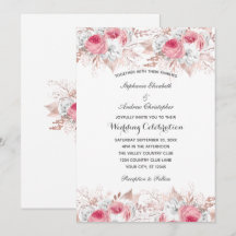 Botanische Hochzeit in Rosa Rose Gold