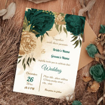 Botanische Hochzeit in Smaragdgrün