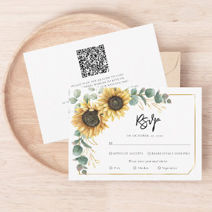 Botanische Hochzeit mit Blumenschrift RSVP Karte